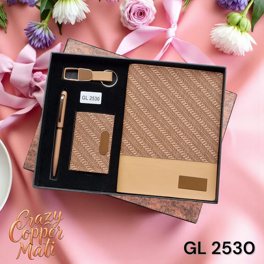 Corporate gifting copper finish set for employees and clients