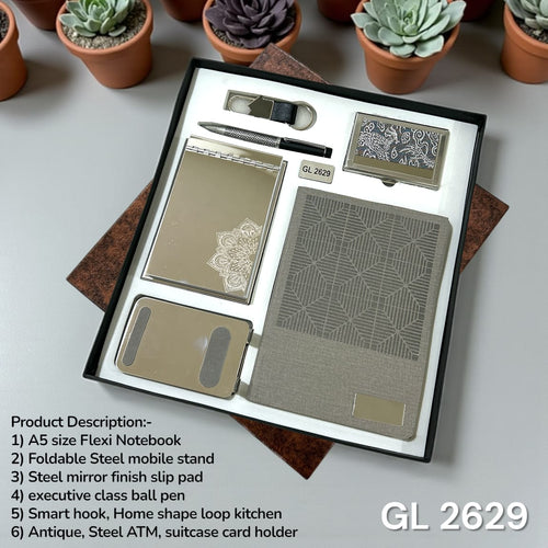 Luxury 6-in-1 executive gift hamper for employees and clients