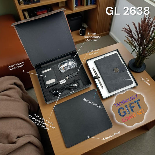 Premium corporate tech gift hamper with 7 smart gadgets