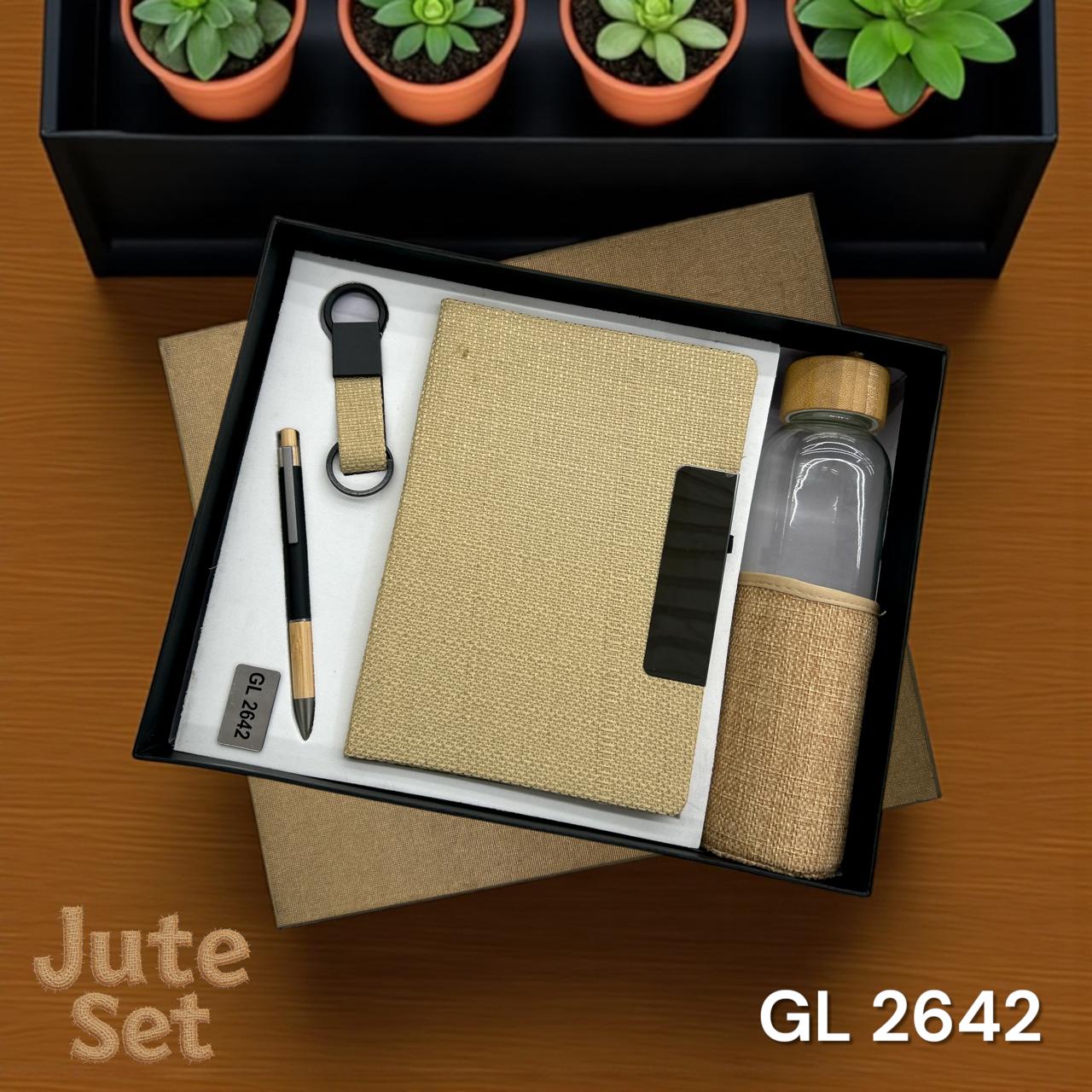 Sustainable corporate gifting jute theme hamper for employees and clients