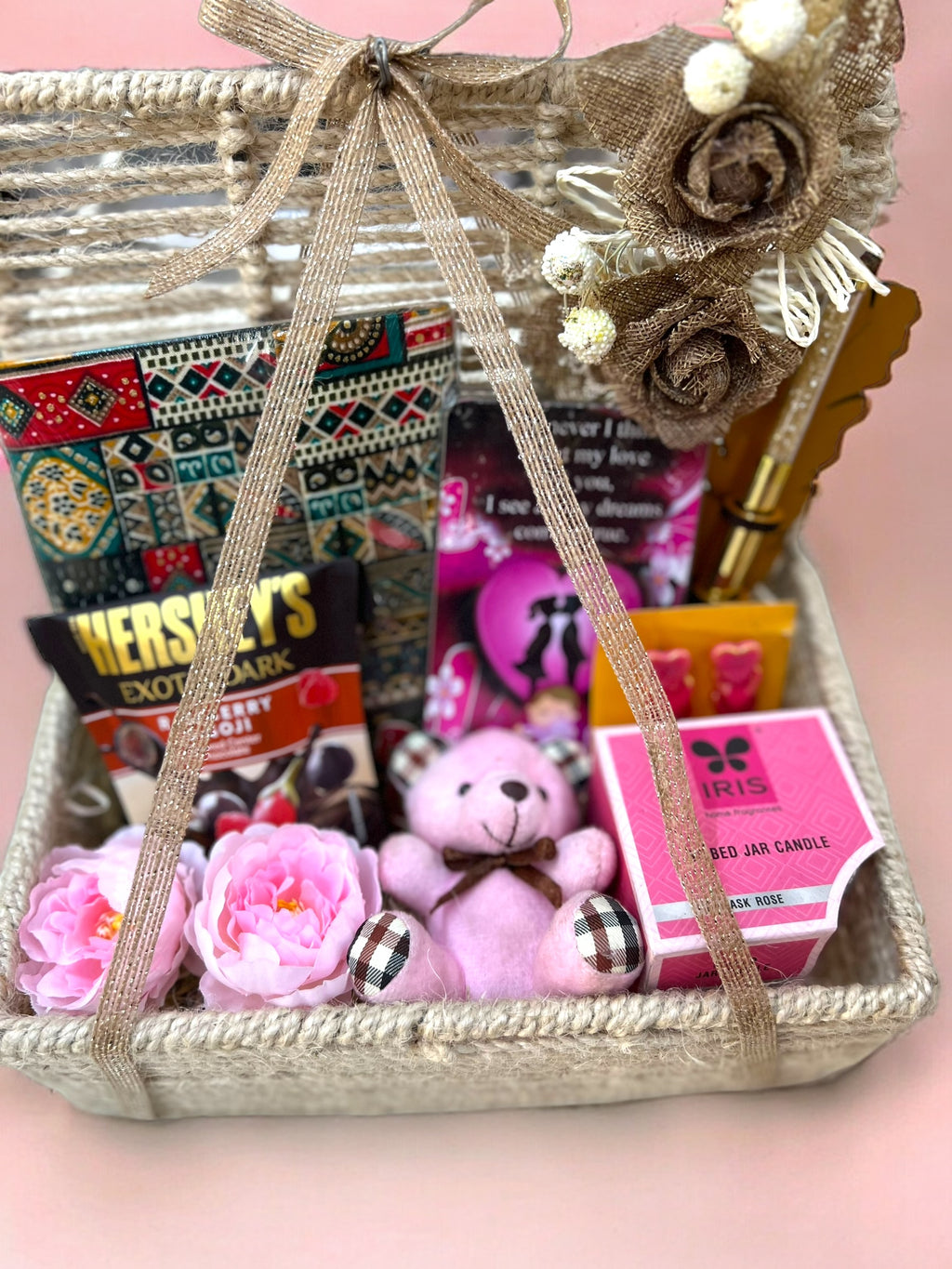 Jute Elegance Gift Hamper: Handcrafted Joys and Sweet Surprises