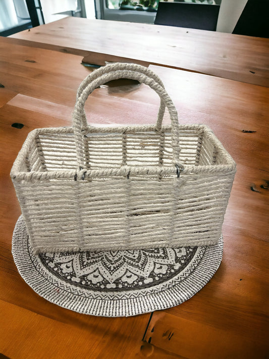 Organic Jute Basket for Stylish Hampers and Home Organization