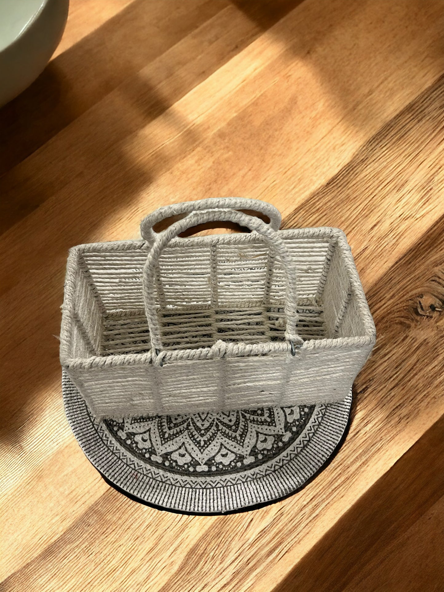 Organic Jute Basket for Stylish Hampers and Home Organization