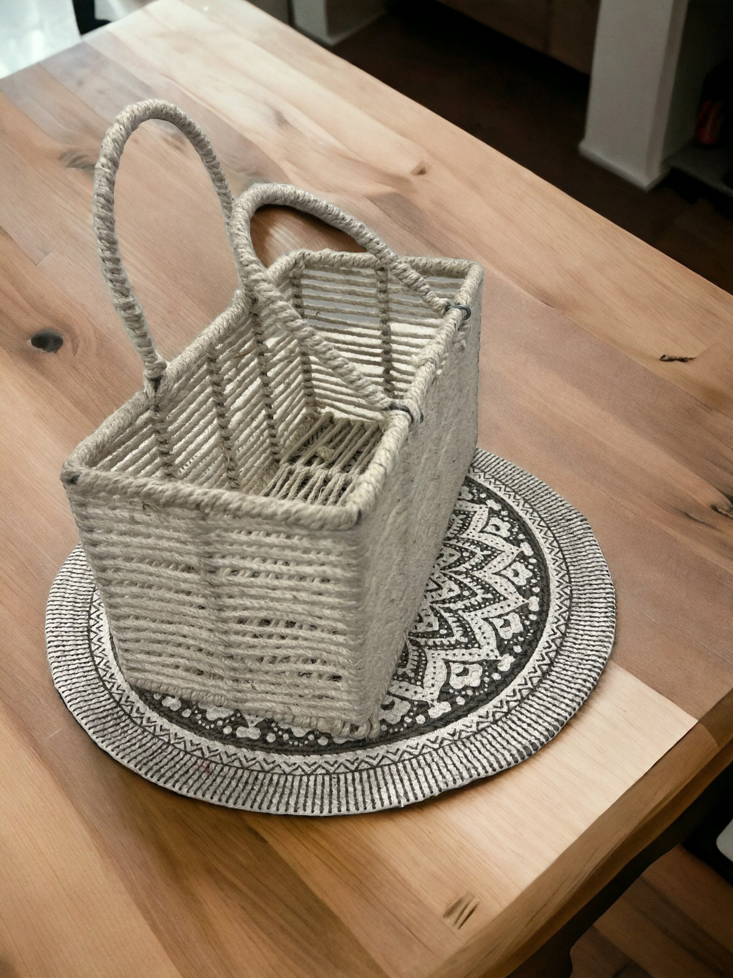 Organic Jute Basket for Stylish Hampers and Home Organization