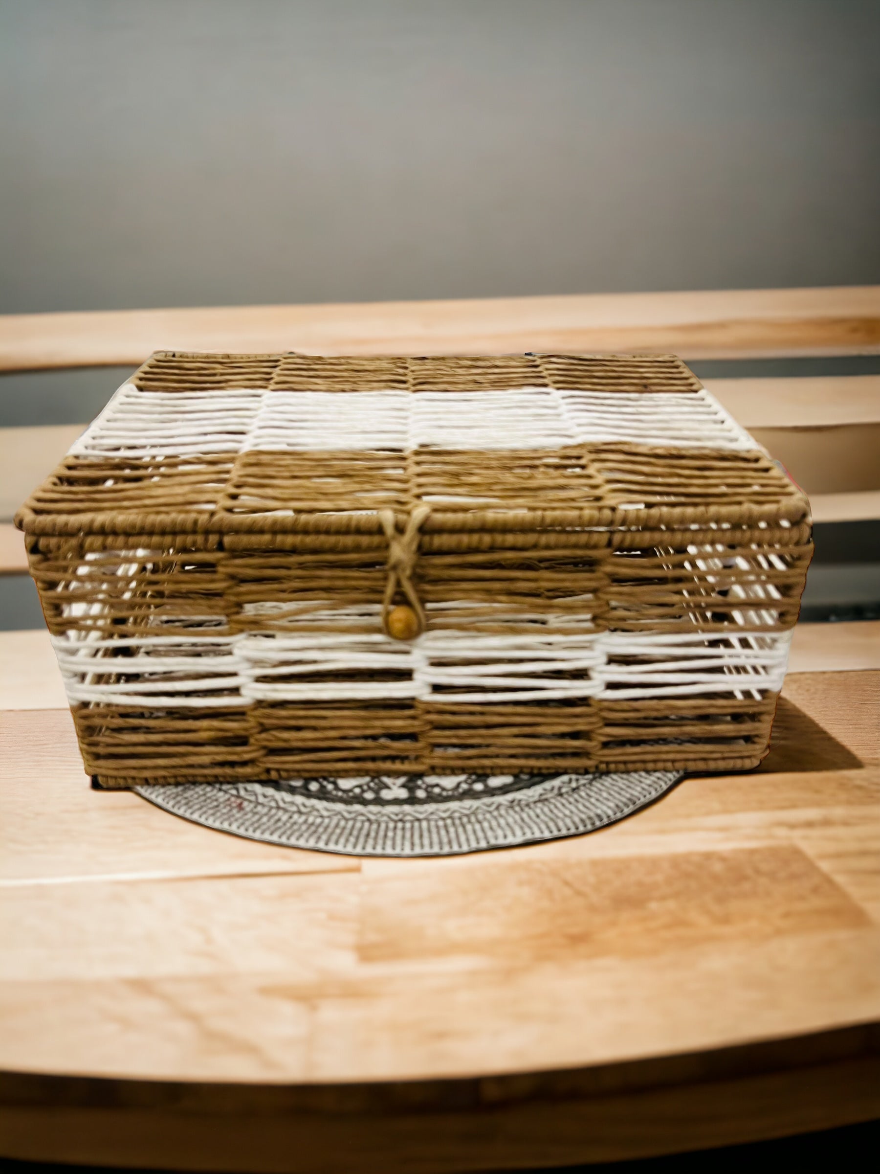 Organic Rafia Rope Gift Box: Perfect for Hampers and Home Organization