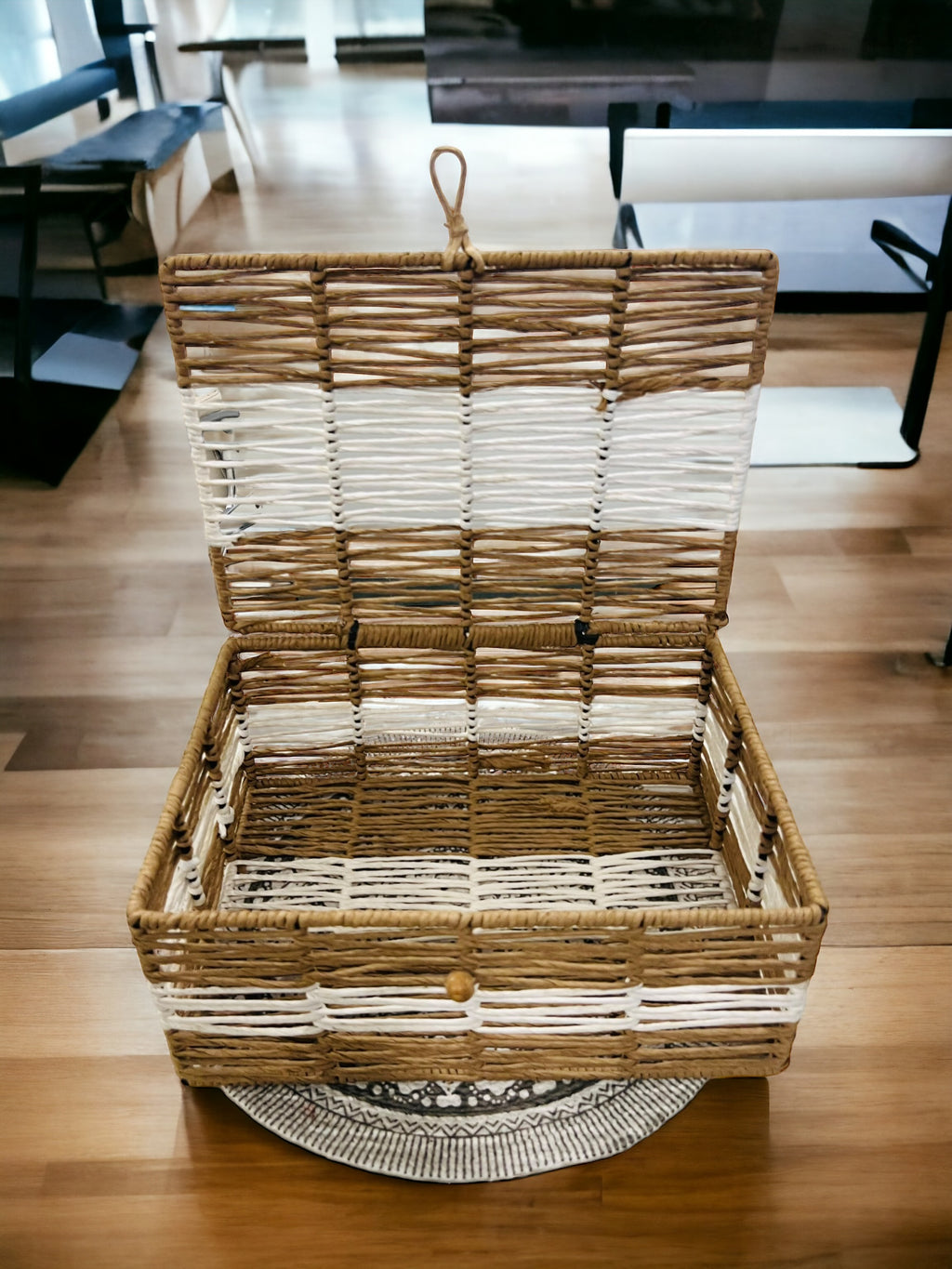 Organic Rafia Rope Gift Box: Perfect for Hampers and Home Organization