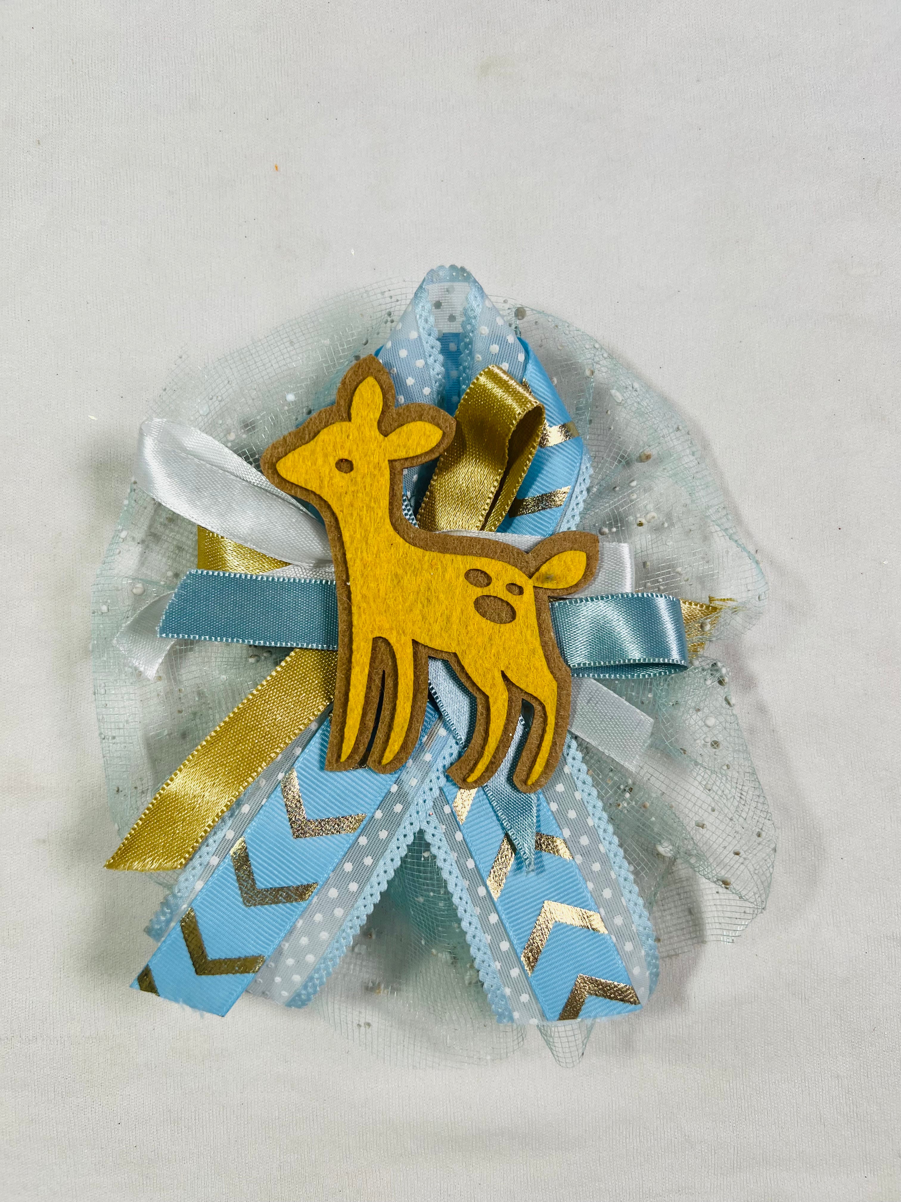 Adorable Baby Pink & Blue Decoration Bunch with Assorted Embellishments for Baby Showers and Newborn Celebrations