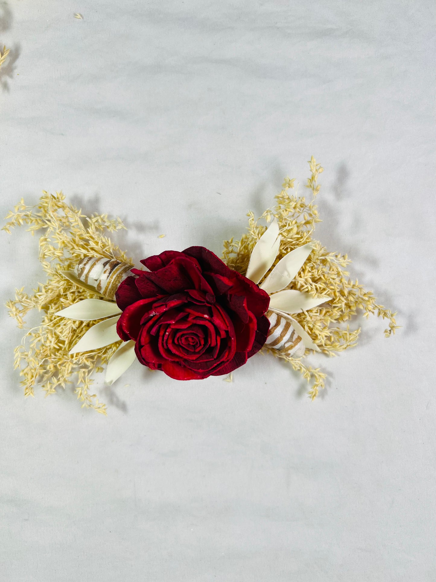 Dry Sola Flower Bunch - Perfect for Elegant Gift Decorations, Wedding Packings, Trousseau, and Event Platters