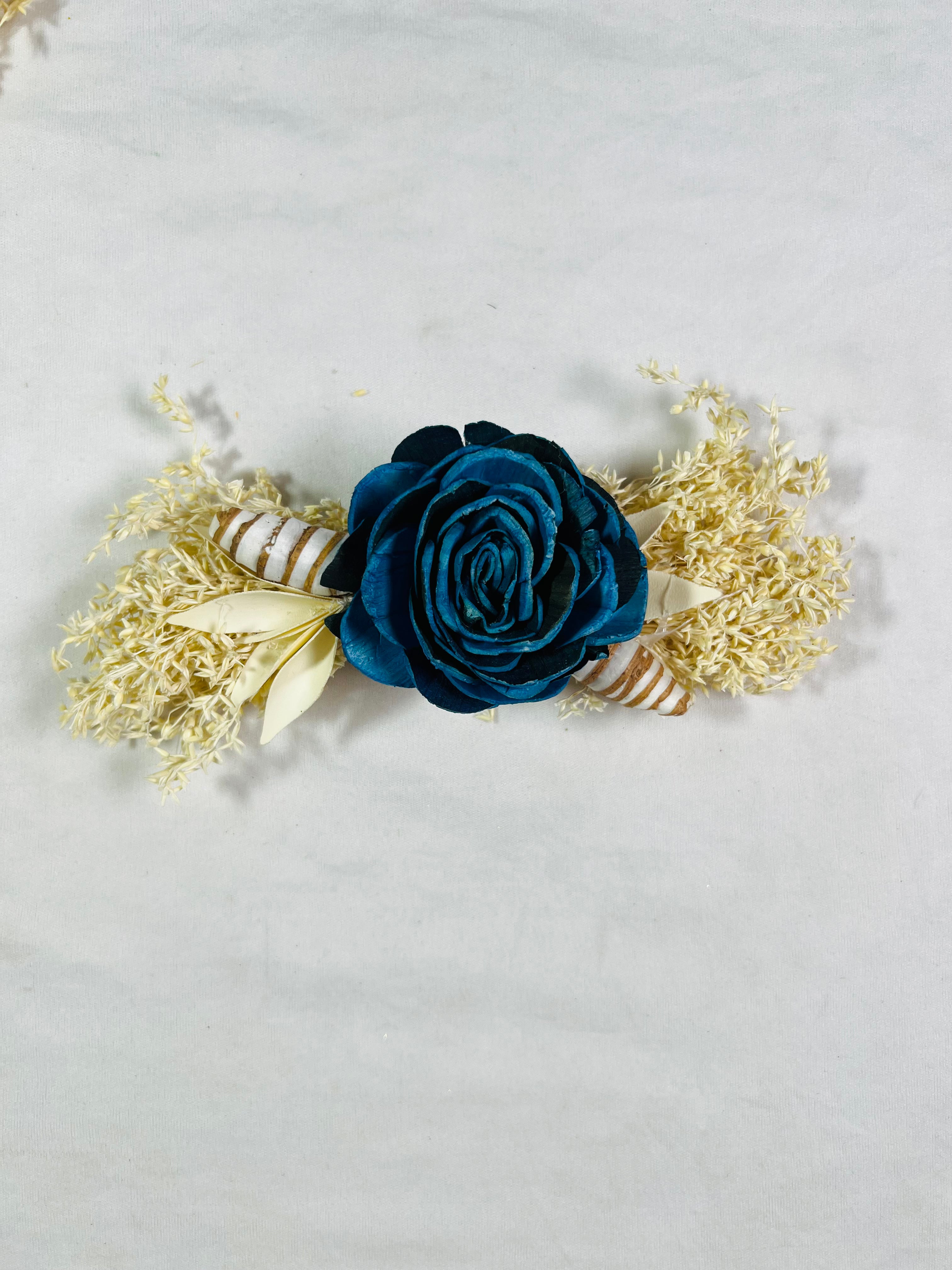 Dry Sola Flower Bunch - Perfect for Elegant Gift Decorations, Wedding Packings, Trousseau, and Event Platters