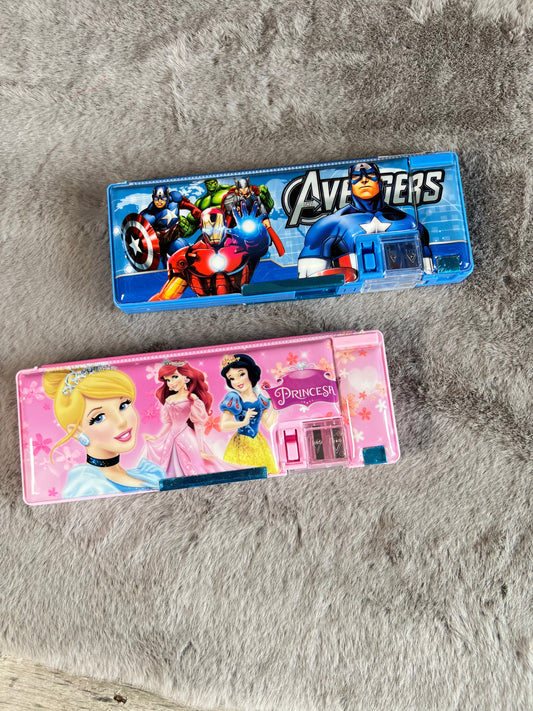 Avengers & Princess Theme Pencil Box for Boys & Girls - Exciting Kids' Birthday Return Gifts