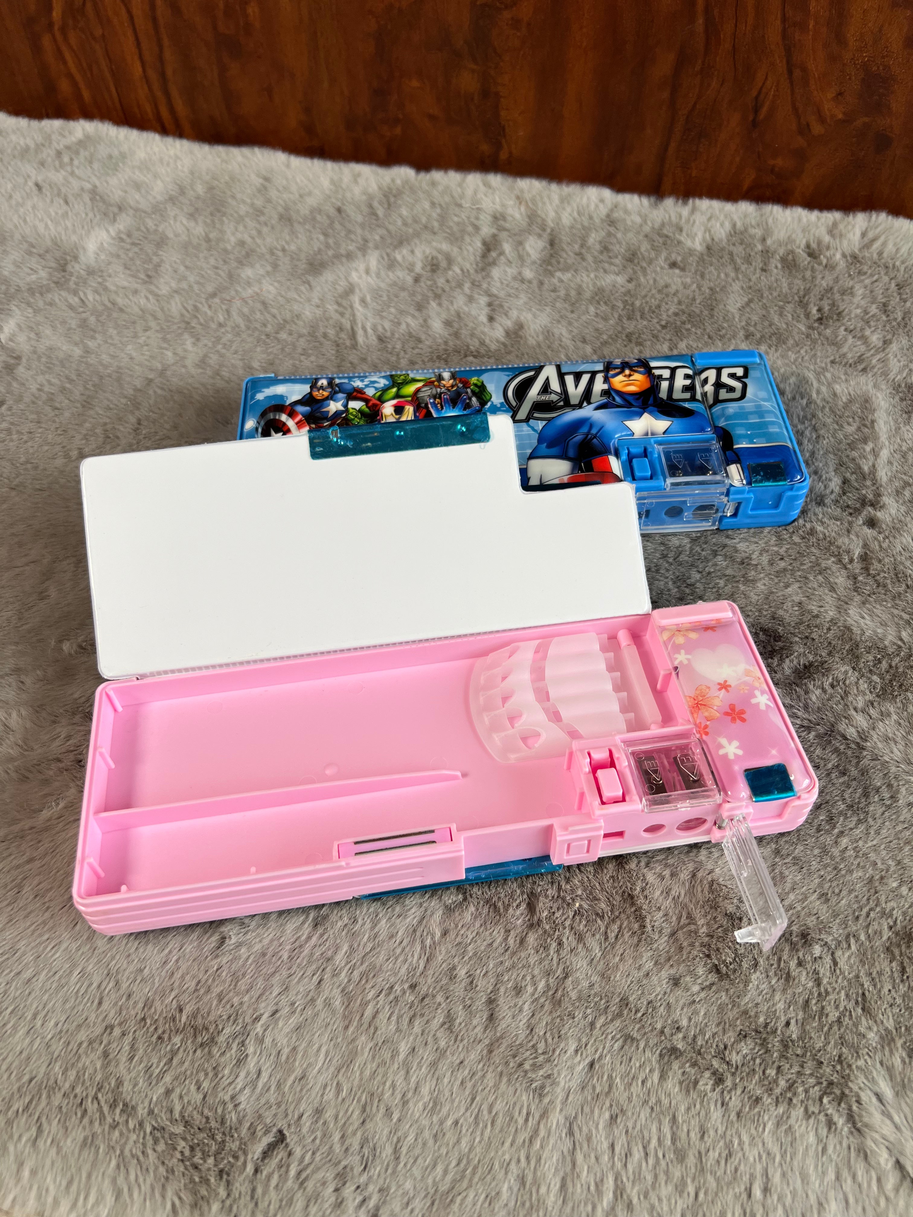 Avengers & Princess Theme Pencil Box for Boys & Girls - Exciting Kids' Birthday Return Gifts