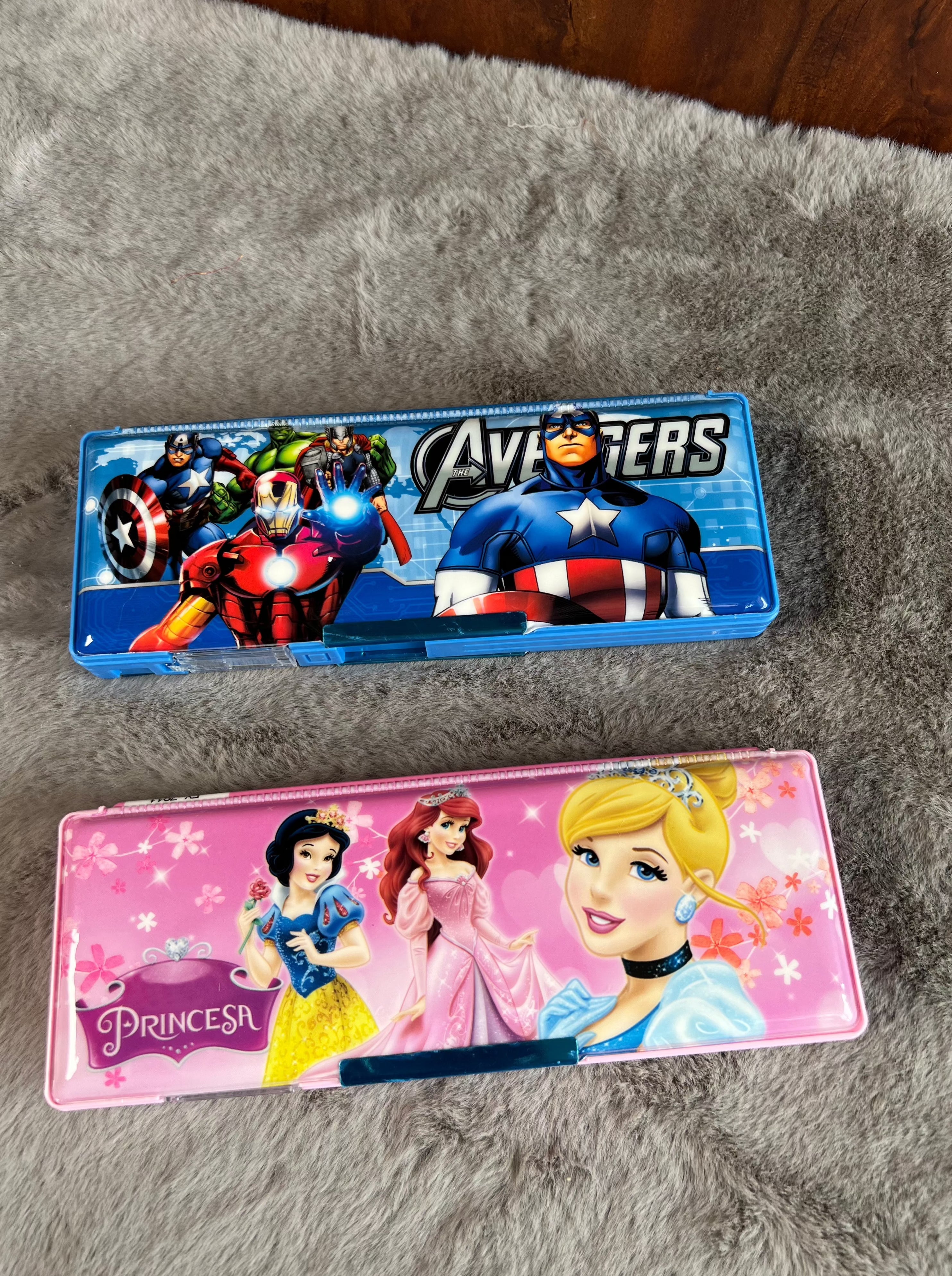 Avengers & Princess Theme Pencil Box for Boys & Girls - Exciting Kids' Birthday Return Gifts
