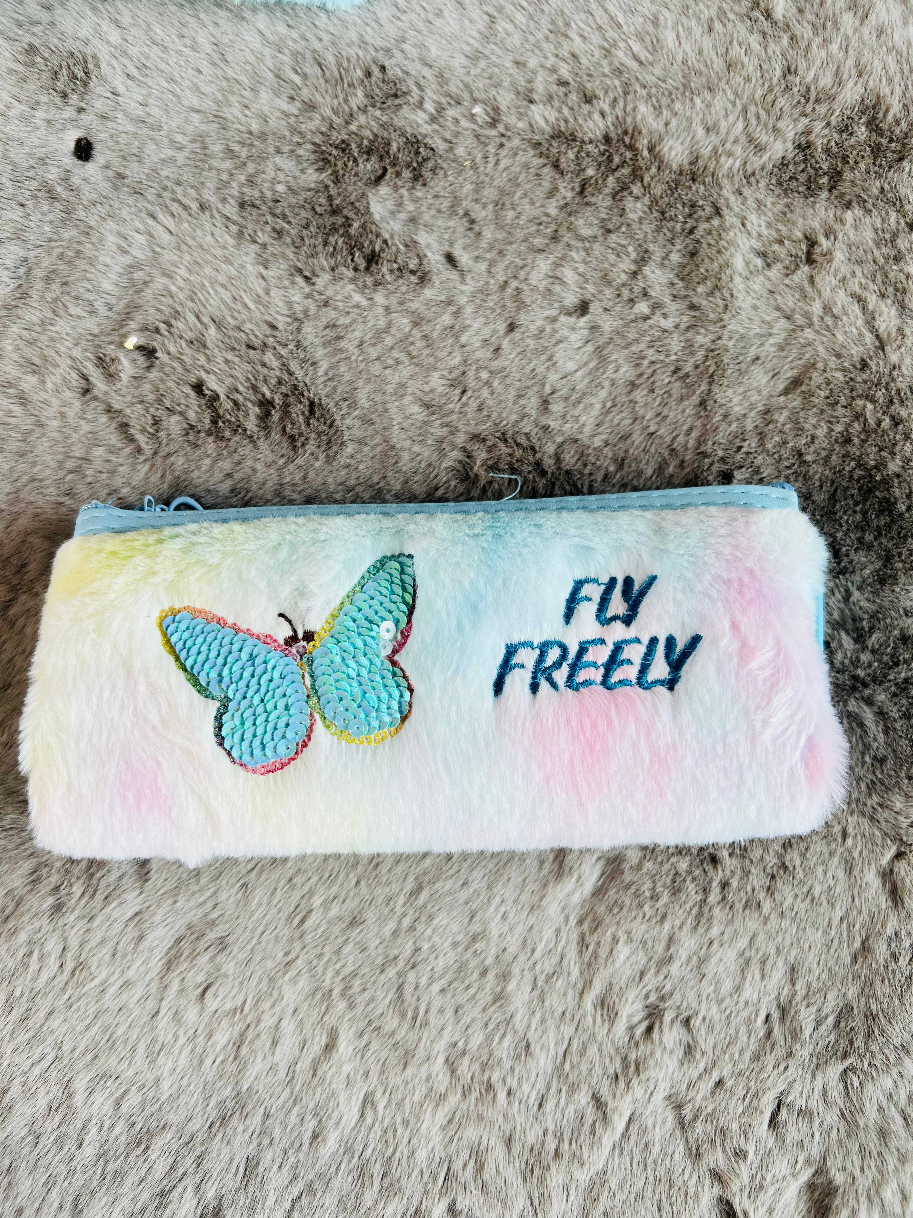 Butterfly Theme Stationery Pouches for Girls - Enchanting Kids' Birthday Return Gifts