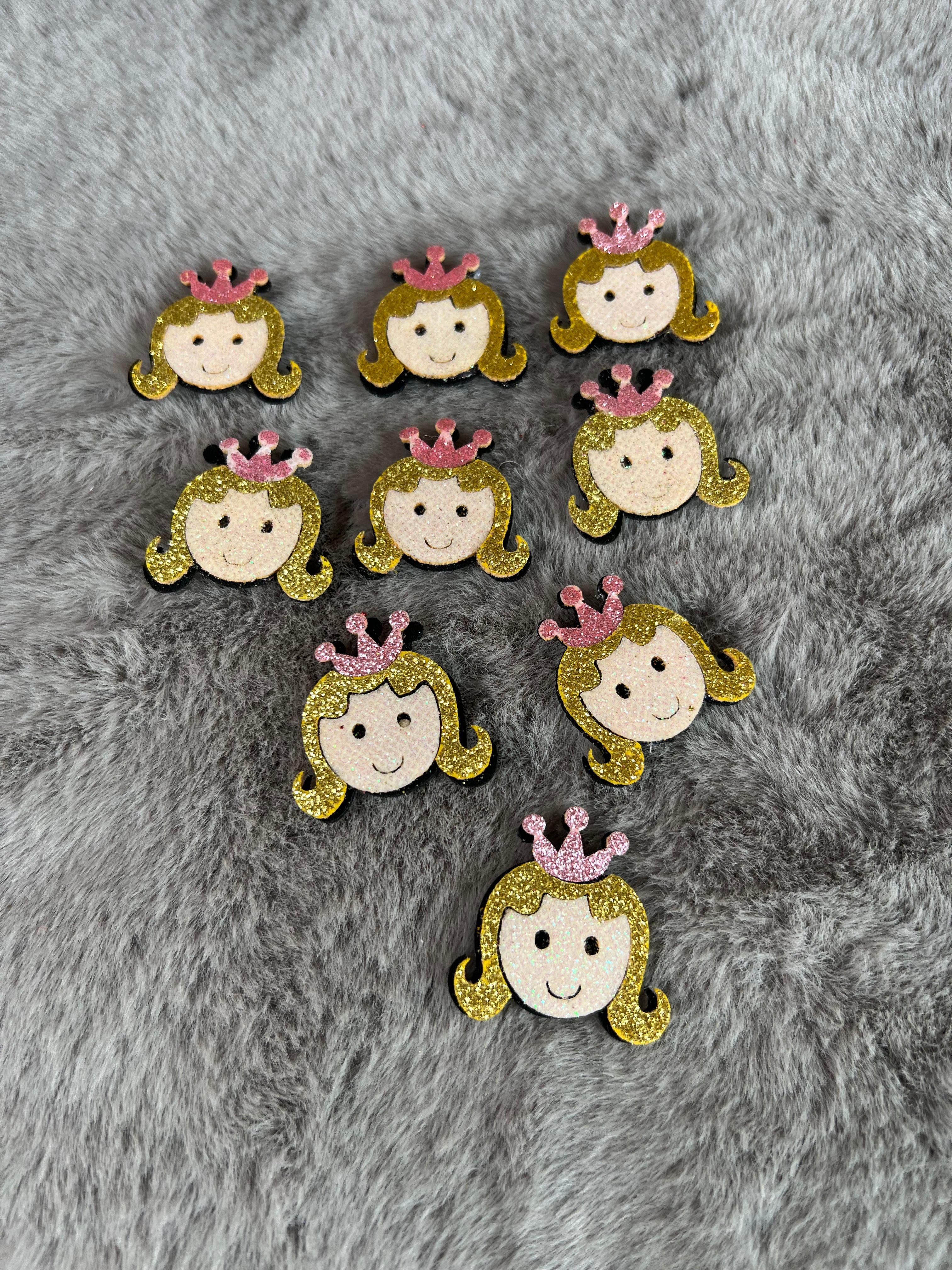 Adorable Doll Face Design Felt Cut-Outs - Perfect for Decorations, Gift Packing, Baby Showers, Newborn Announcements, and First Birthdays