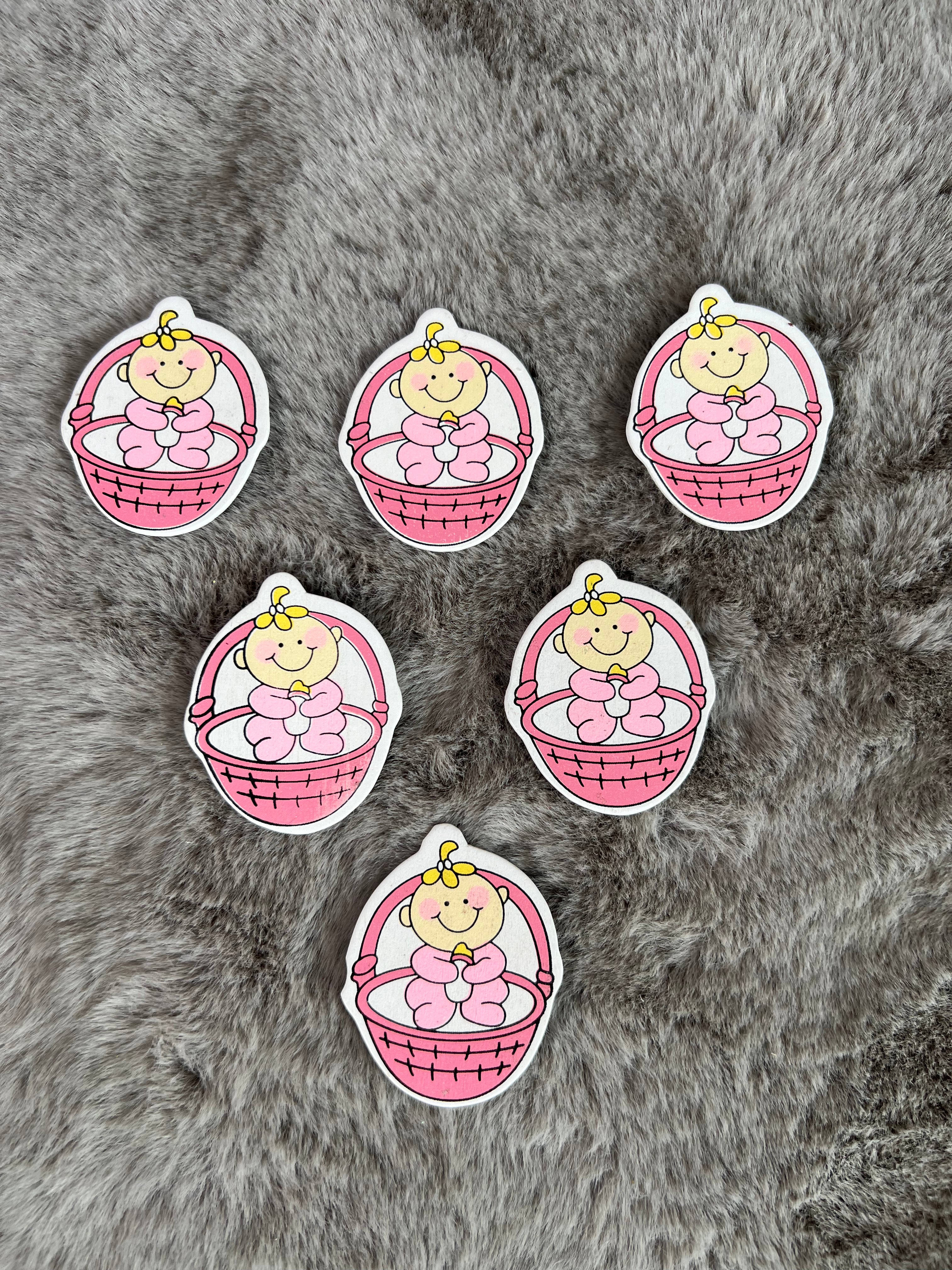 Charming Baby Boy & Baby Girl MDF Cutouts - Ideal for Decorations, Gift Packing, Baby Showers, Newborn Announcements, and First Birthdays