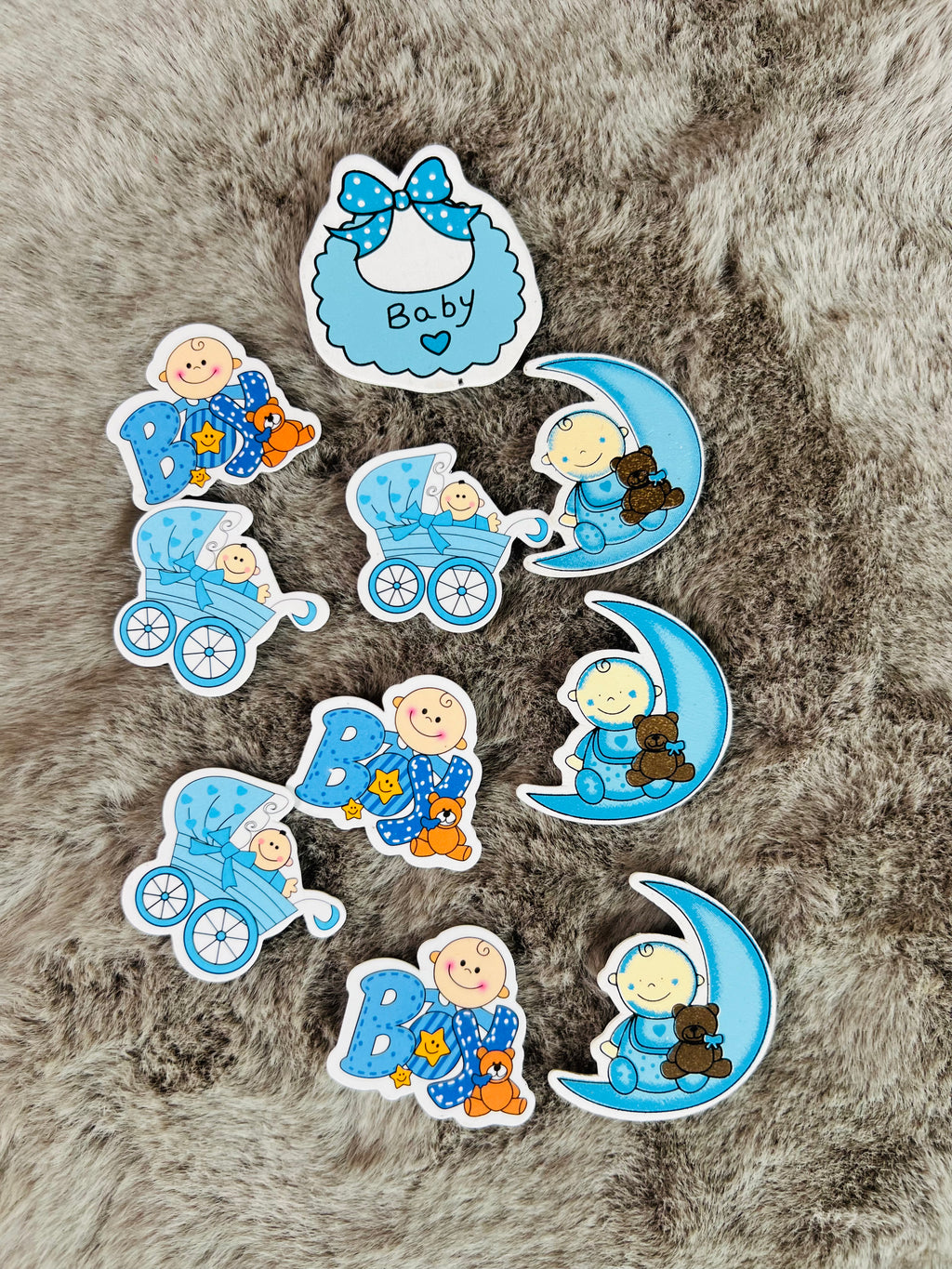 Charming Baby Boy & Baby Girl MDF Cutouts - Ideal for Decorations, Gift Packing, Baby Showers, Newborn Announcements, and First Birthdays