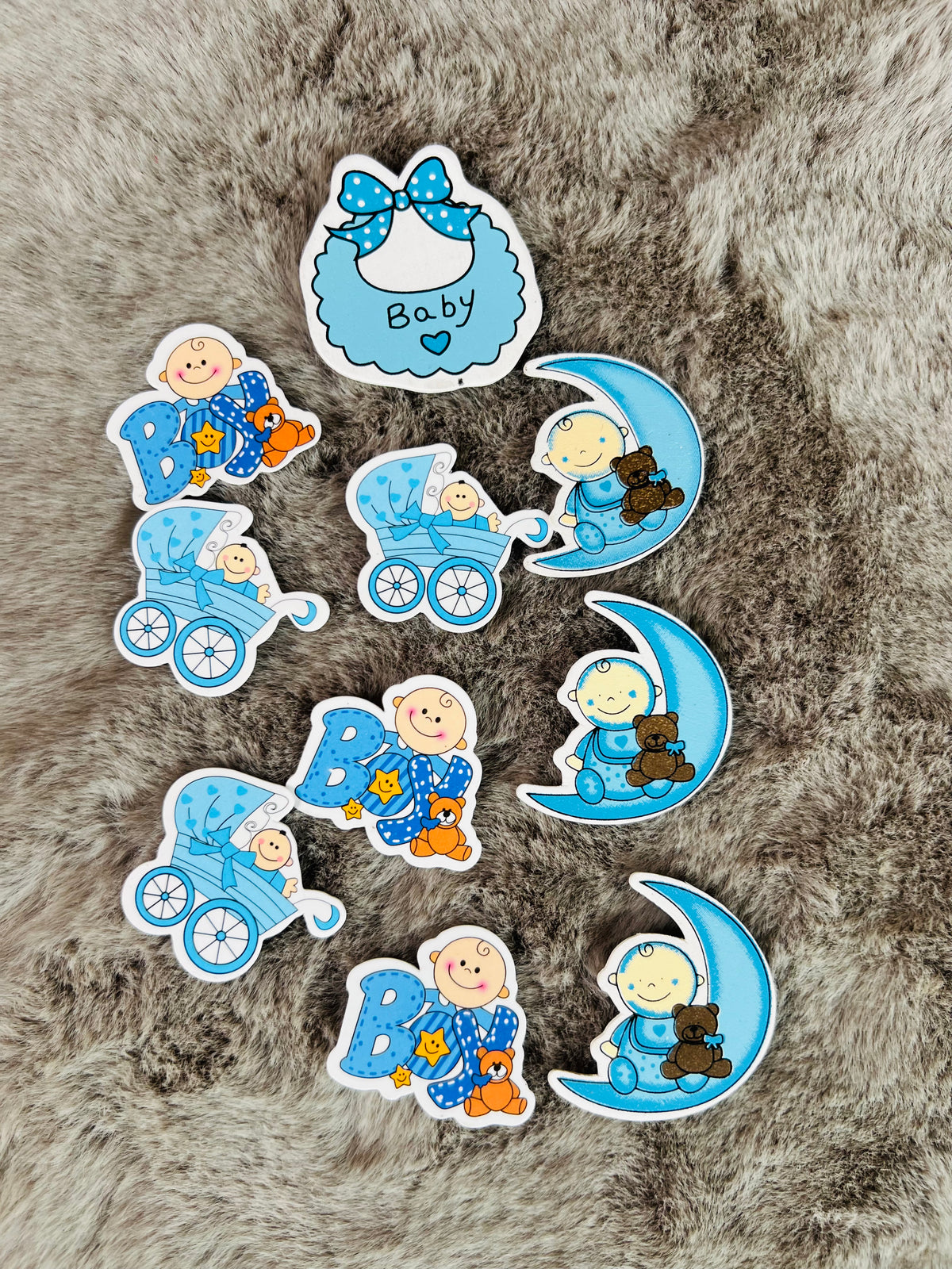 Charming Baby Boy & Baby Girl MDF Cutouts - Ideal for Decorations, Gift Packing, Baby Showers, Newborn Announcements, and First Birthdays