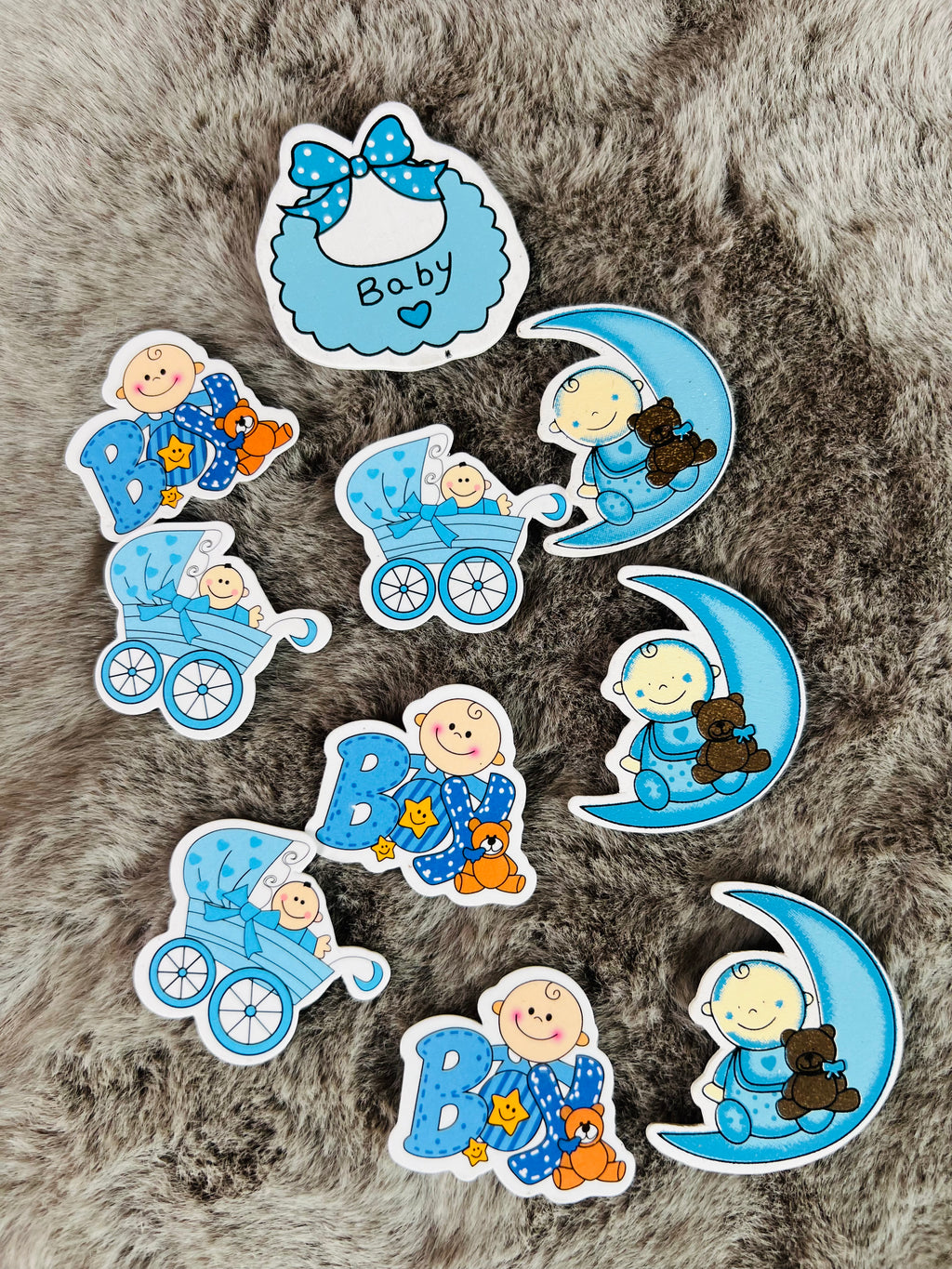 Charming Baby Boy & Baby Girl MDF Cutouts - Ideal for Decorations, Gift Packing, Baby Showers, Newborn Announcements, and First Birthdays