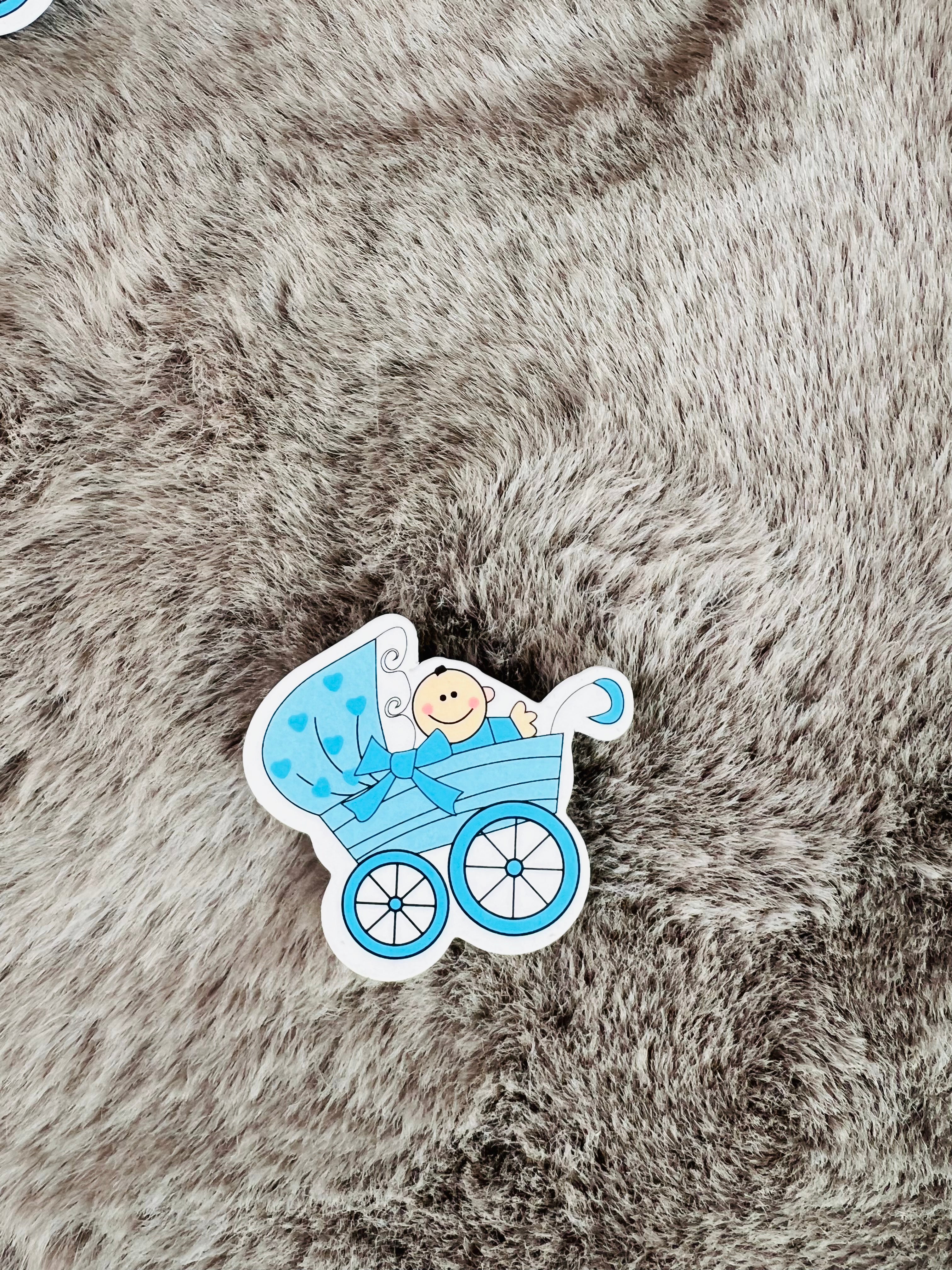 Charming Baby Boy & Baby Girl MDF Cutouts - Ideal for Decorations, Gift Packing, Baby Showers, Newborn Announcements, and First Birthdays