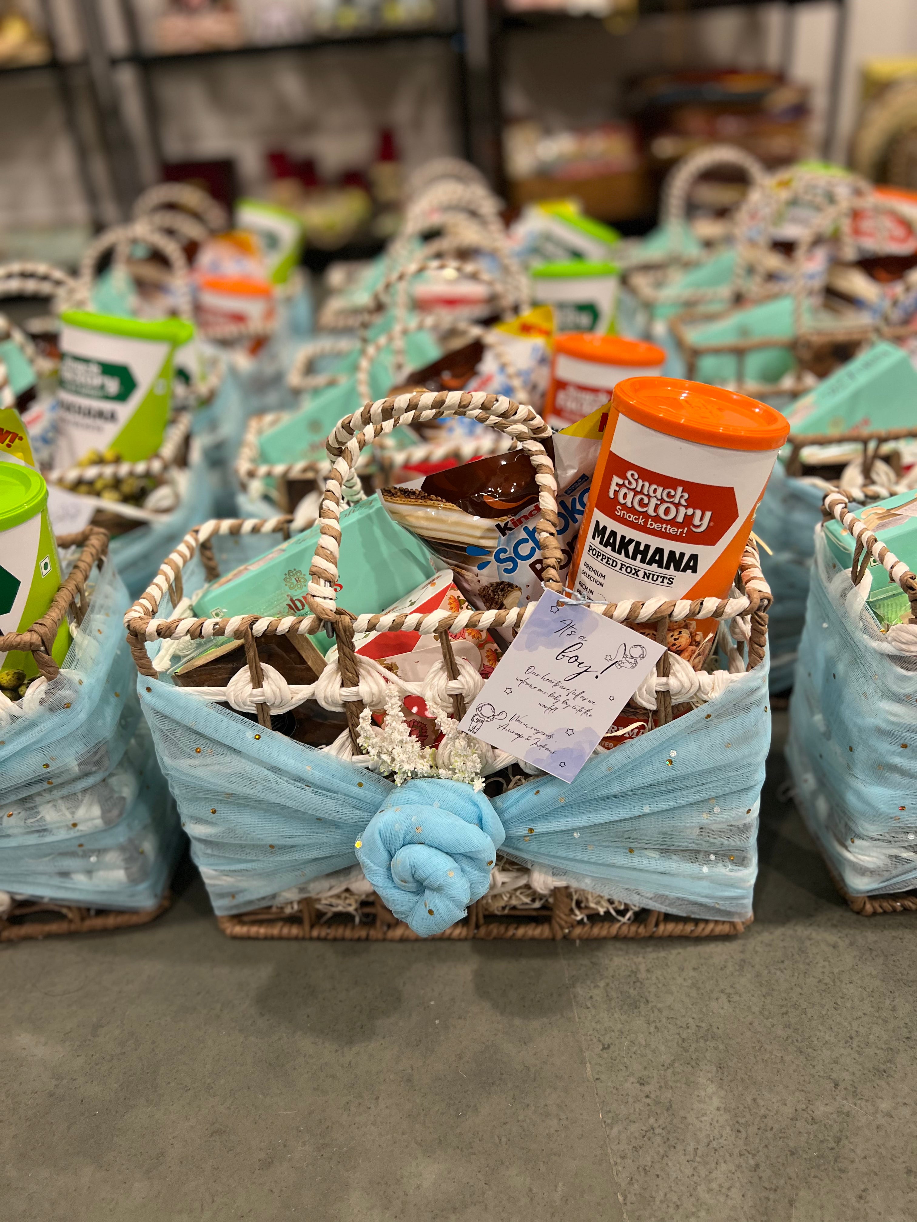 Rafia Deep Basket Hamper – Premium Gifting for All Occasions