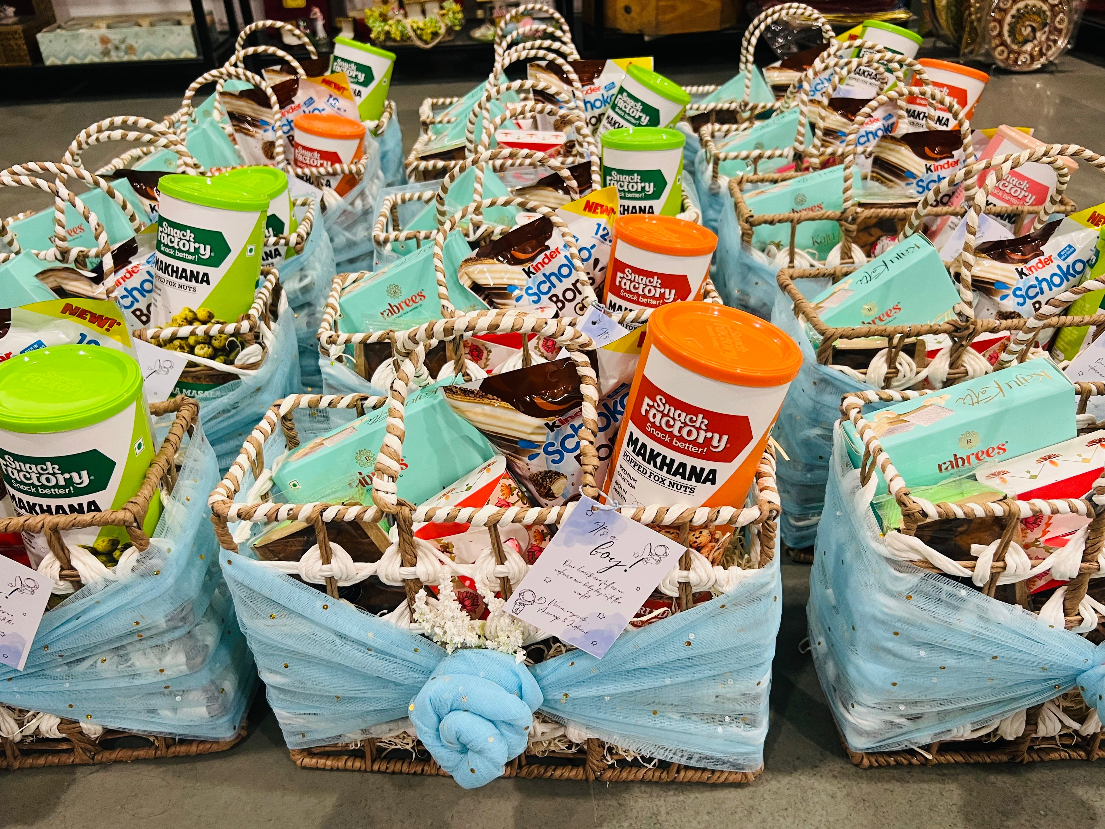 Rafia Deep Basket Hamper – Premium Gifting for All Occasions