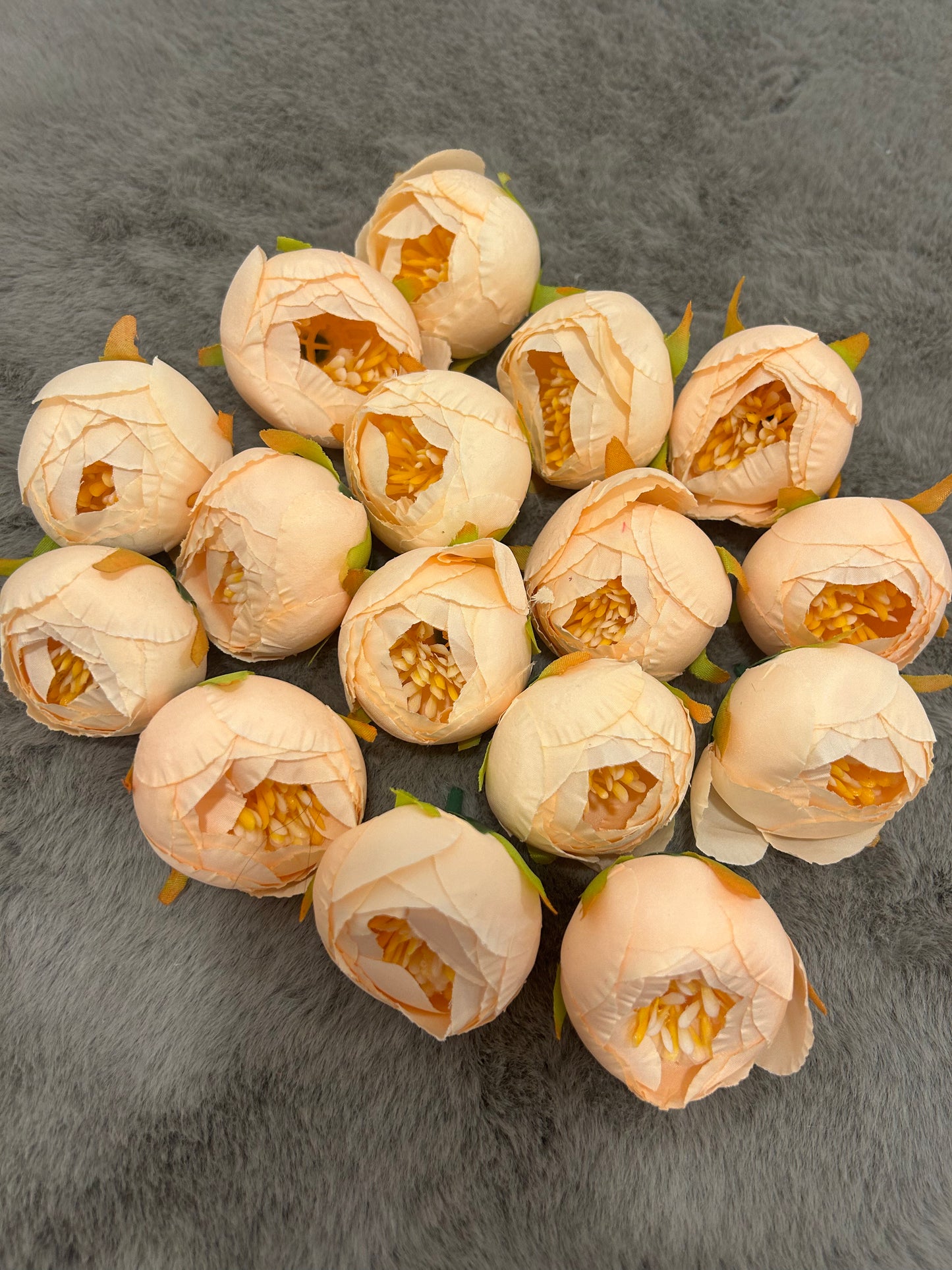 Artificial Medium Closed Peony Flowers - Perfect for Gift Decorations, Wedding Packings, Trousseau, and Floral Jewelry