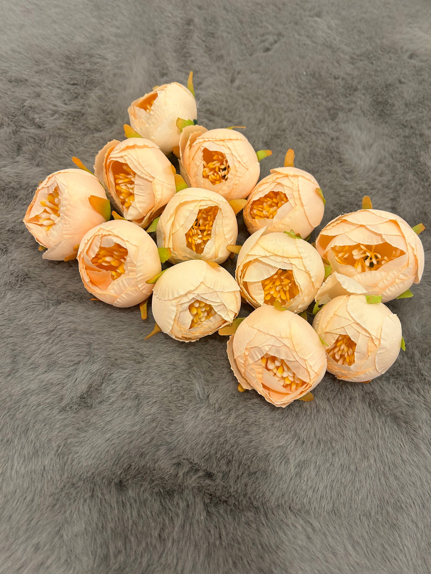 Artificial Medium Closed Peony Flowers - Perfect for Gift Decorations, Wedding Packings, Trousseau, and Floral Jewelry