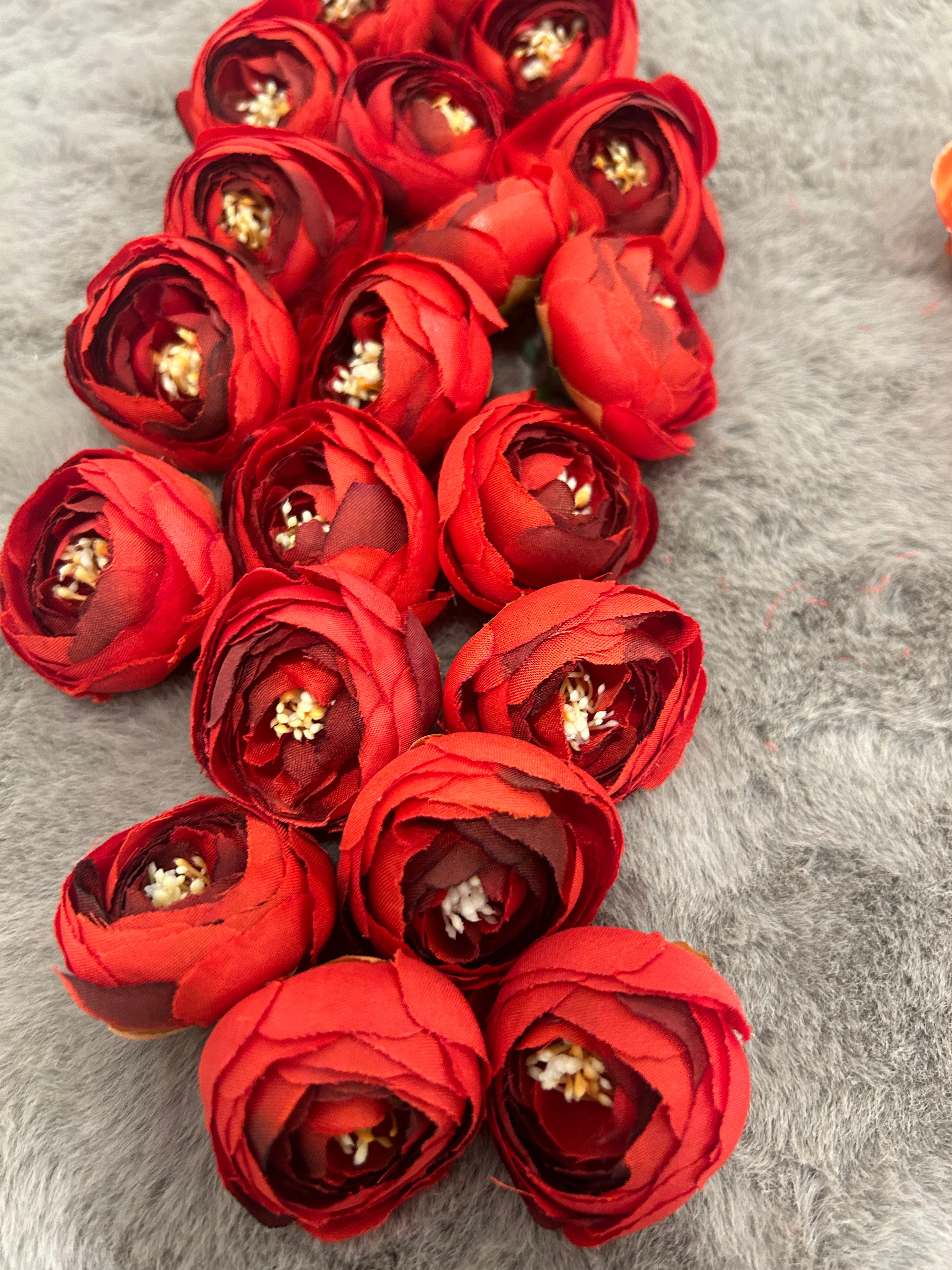 Artificial Small Peony Flowers - Perfect for Gift Decorations, Wedding Packings, Trousseau, and Floral Jewelry