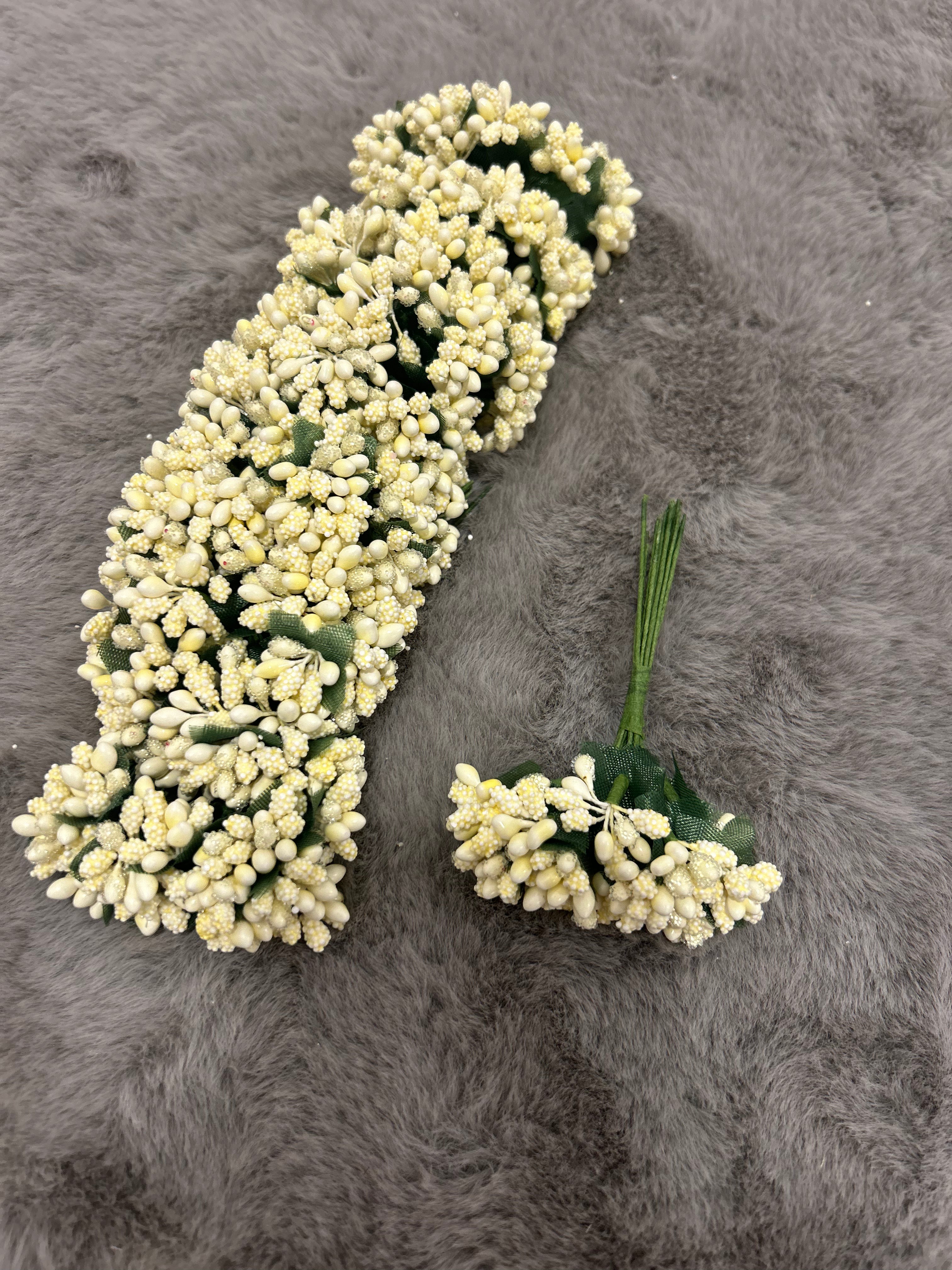 Versatile Artificial Pollens - Perfect for Crafting, Floral Arrangements, and Decorative Projects - Set of 144 pcs