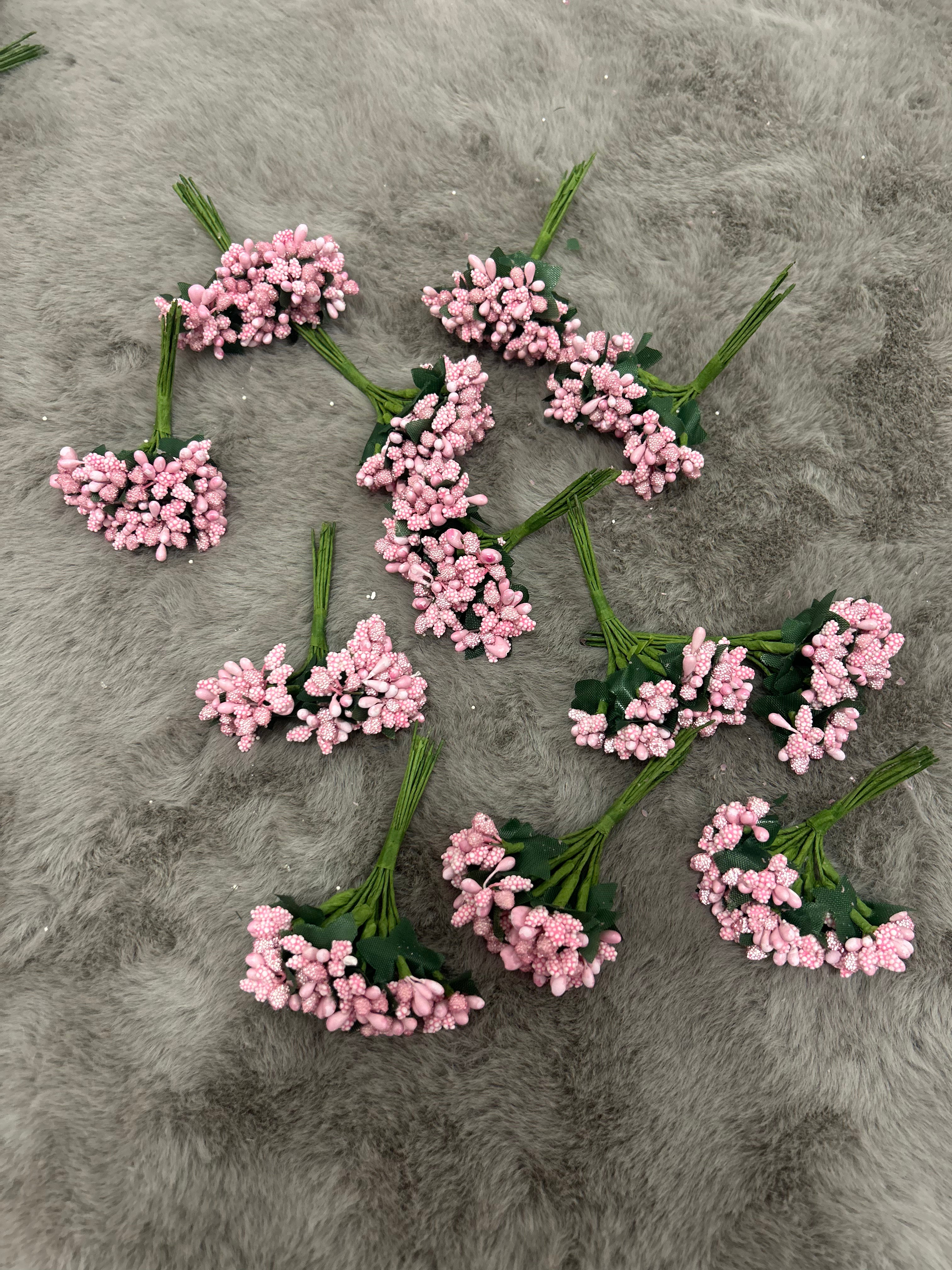 Versatile Artificial Pollens - Perfect for Crafting, Floral Arrangements, and Decorative Projects - Set of 144 pcs