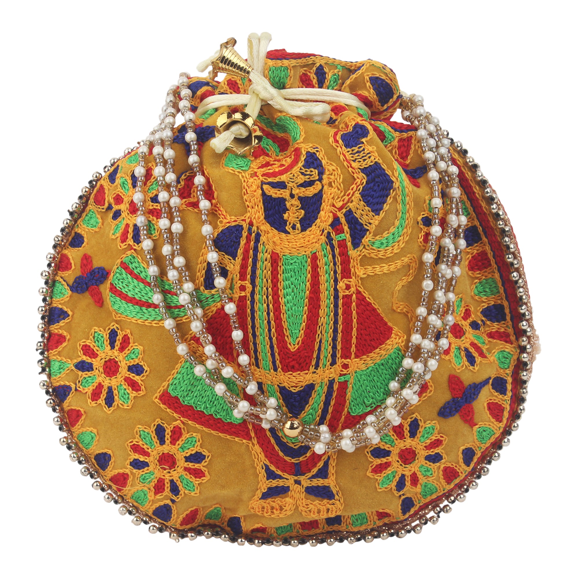 Divine Tirupatiji Potli Batwa Bag: Sacred Return Gift & Traditional Accessory