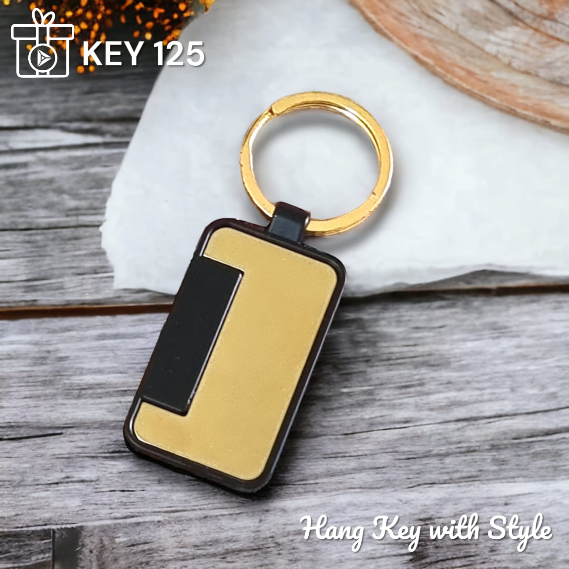 Premium hang key design keychain corporate gift