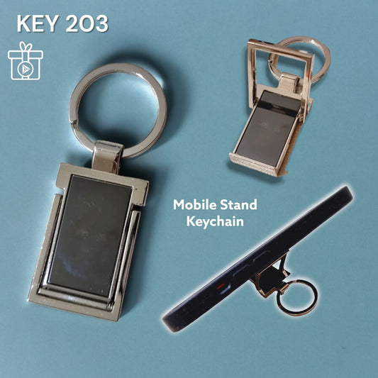 "Multi-utility mobile stand and keychain executive gift"