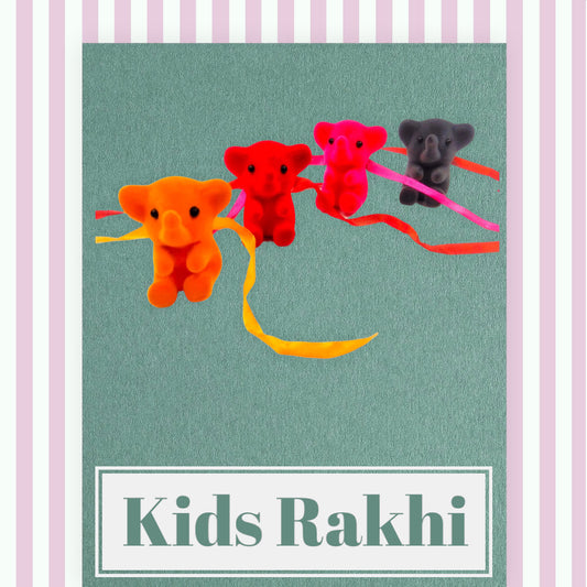 Wrap Shap Soft Toy Whistle Rakhi for Small Kids or Newborns - Design 205