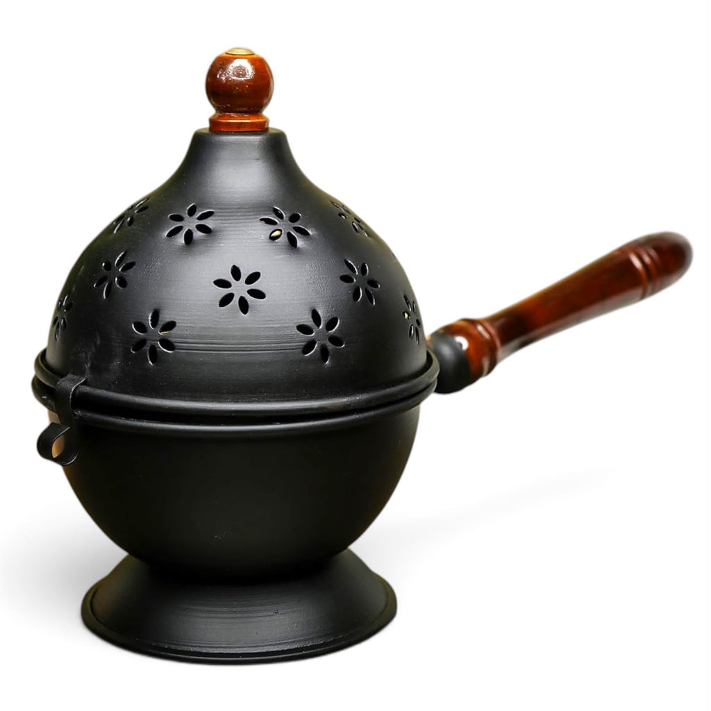 Traditional Metal Loban Dhoop Burner for Diwali Pooja and Festive Gifting