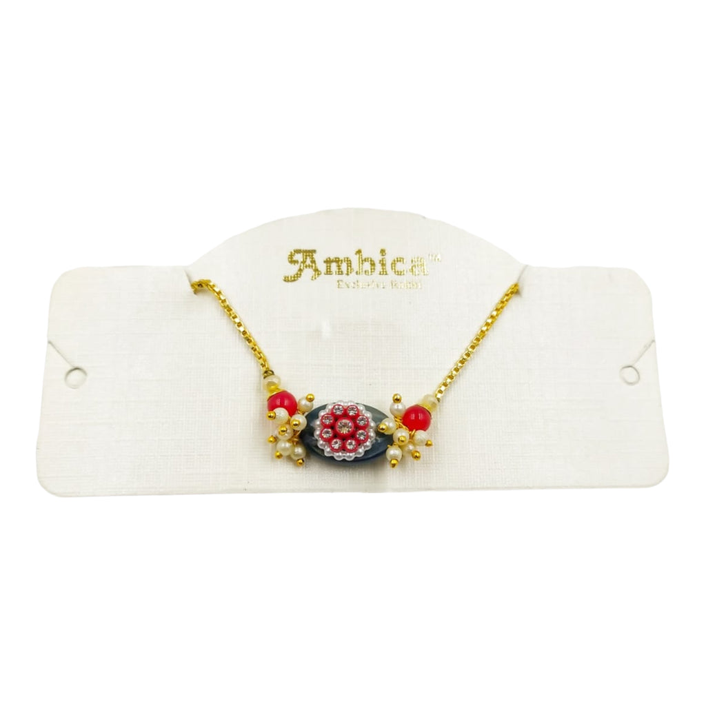 Wrap Shap Ladies Lumba Bracelet - Design1 Meenakari Work with Roli Chawal