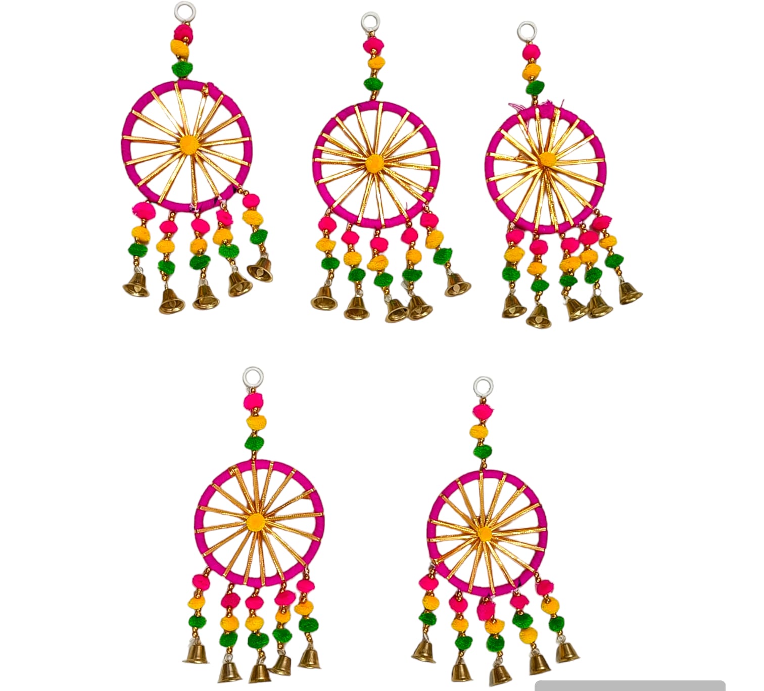 Beautiful multi colour hanging with bell for home décor