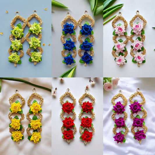 Pair of beautiful flower hanging 13 inch for home décor