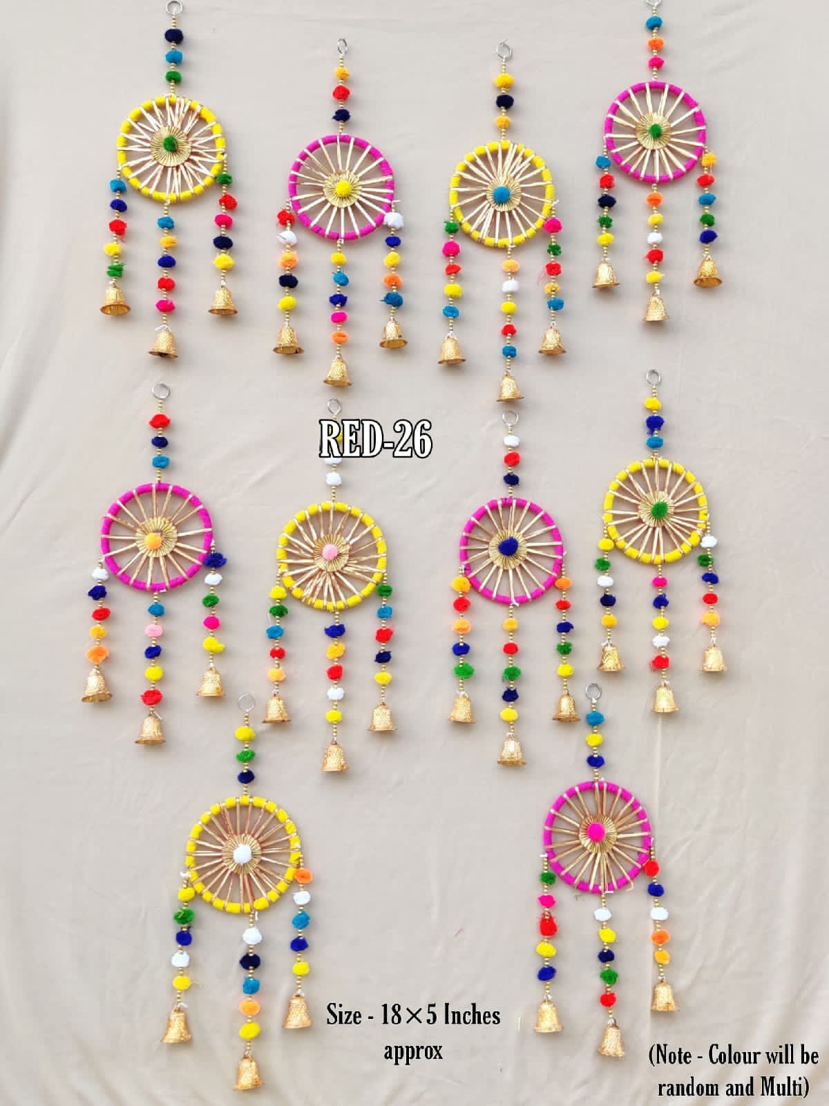 Handmade traditional bell hanging for doors and walls