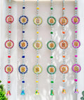 Handcrafted festive wooden swastik hanging for doors and walls