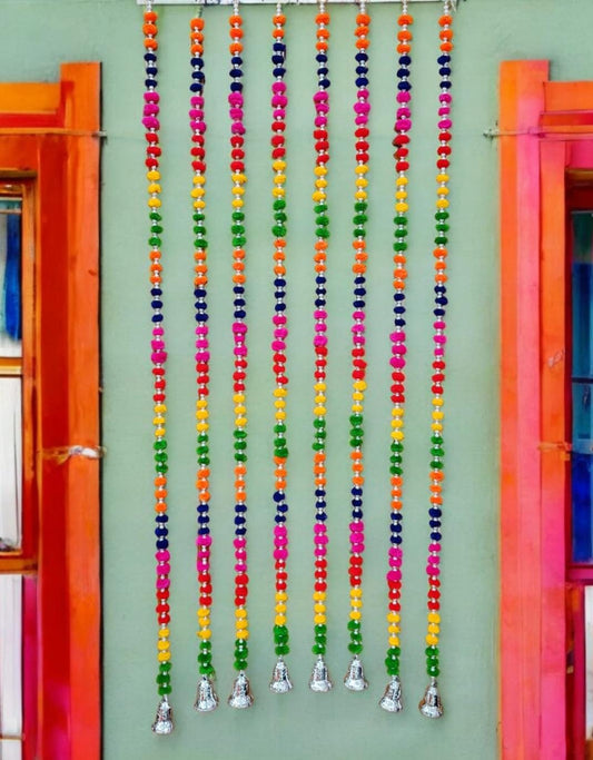 Handcrafted festive pom pom wall and door décor