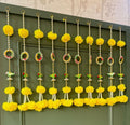 Handcrafted parrot marigold flower hanging for Diwali