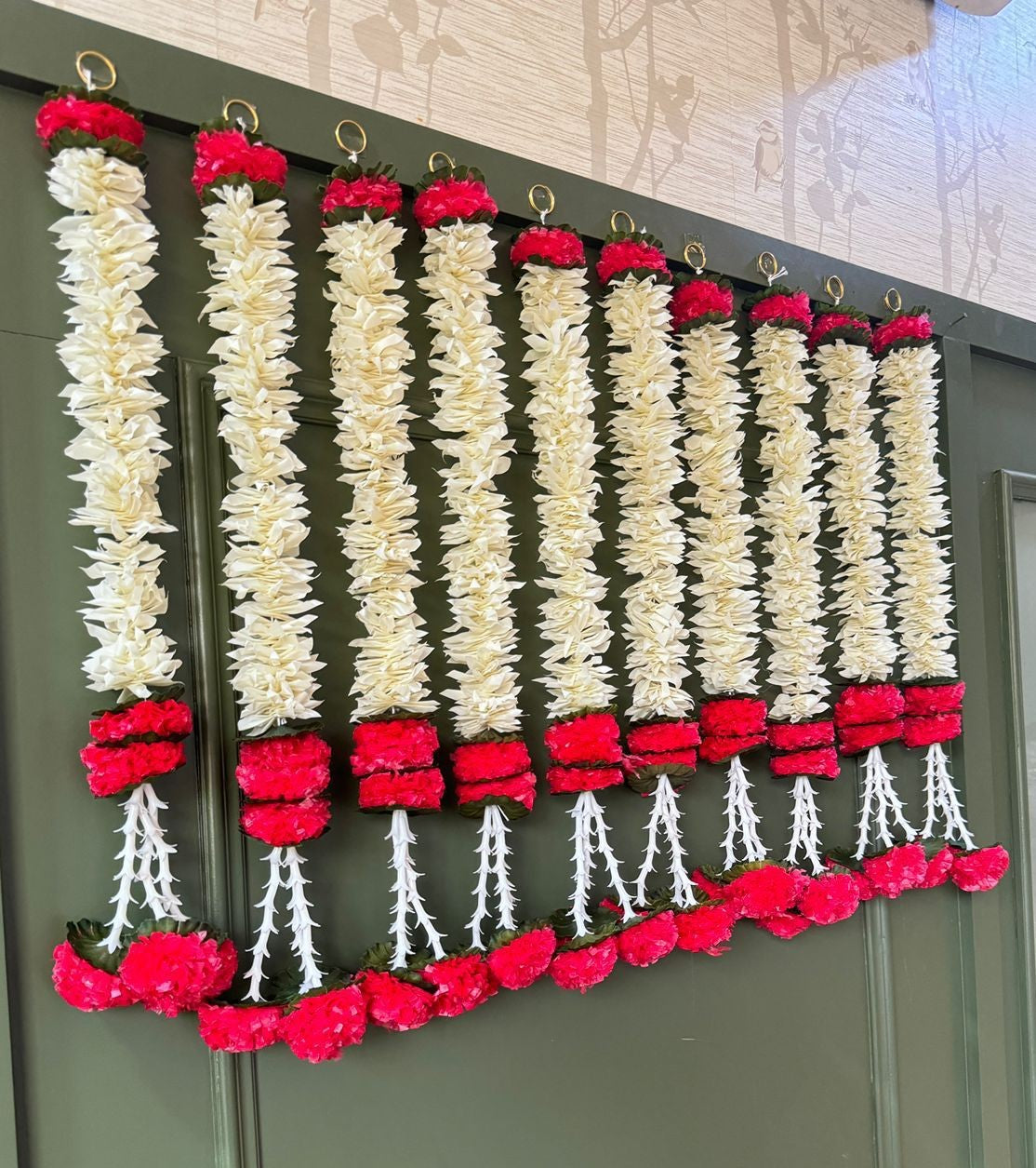 Flower hanging 24 inch for festive home décor