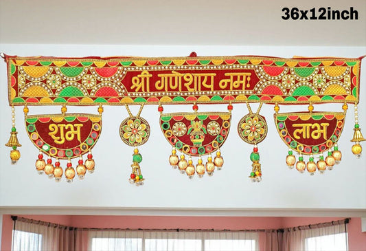Shree Ganeshay Namah Subh Labh Toran Bandhanwar for festive decoration