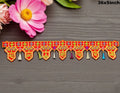 Traditional festive pan leaf toran with Shubh Deepawali inscription