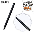 Sleek everyday carry pen in all-black matte finish with low-profile clip