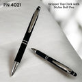 Executive corporate desk black gripper top-click ballpoint pen gift
