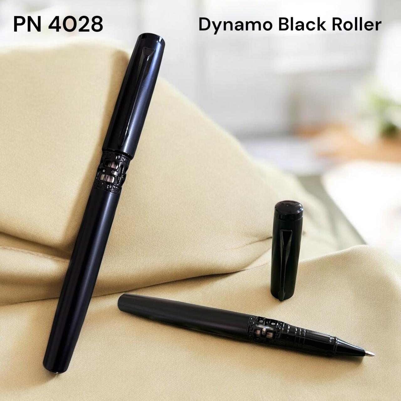 Luxury black rollerball pen for corporate gifting and executives