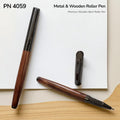 Smooth writing wooden barrel roller pen for office desk