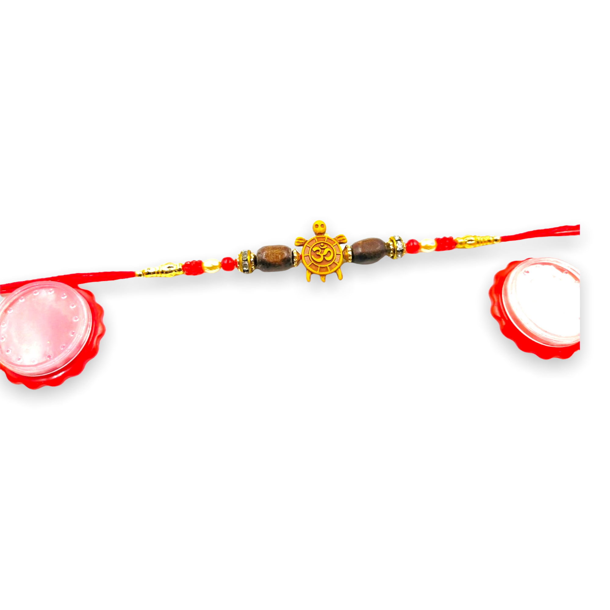 Wrap Shap 4211 Tortoise Design Rakhi with Roli Chawal